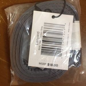 NWT Gray Vera Bradley lanyard